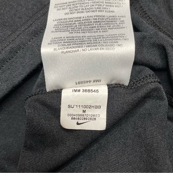 Nike Dri-Fit Sleeveless Activewear Workout Muscle Tank Top in Black Medium - Picture 8 of 10